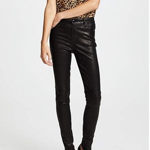 J Brand Maria Lamb Leather Skinnies